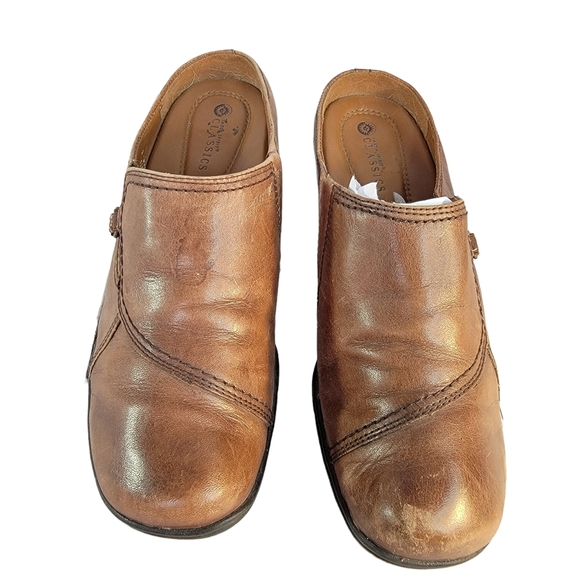 Earth Spirit Claasic Emma Leather Upper Brown Clog Women's Size 8 - Picture 4 of 16